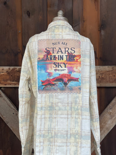 STARFISH Art Flannel- Beachy plaid